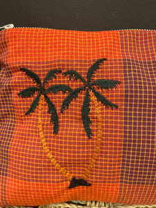 Pochette palmiers orange