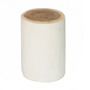 Tabouret Blanc Naturel